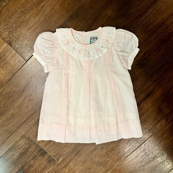 Christian Elizabeth Co Other - Christian Elizabeth Co - Light Pink Dress w/ Embroidered Hearts - Size 2T